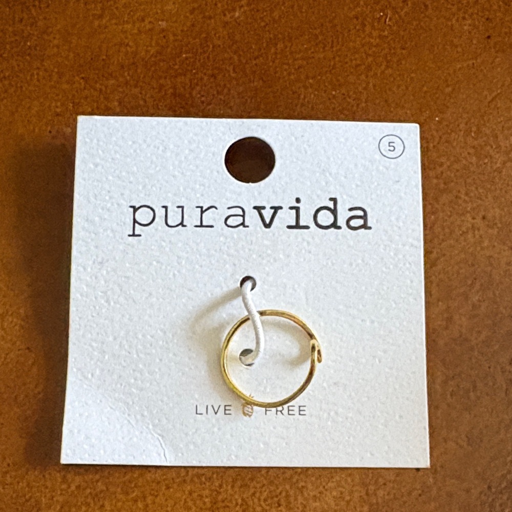 Pura Vida Gold Wave Ring